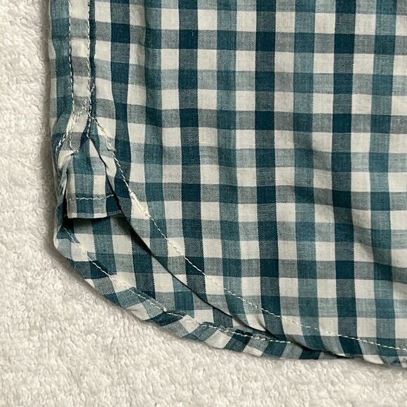 Levi’s Western Shirt Men's L Blue Gingham Plaid Checkered Button Up Rodeo Cowboy - Picture 16 of 17